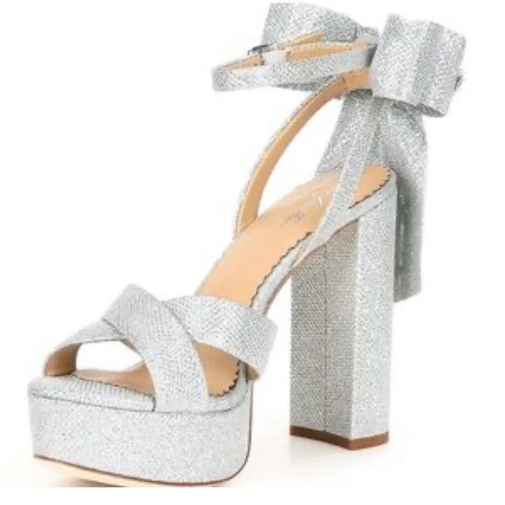 ANTONIO MELANI x Nicola Bathie Lila Bow Detail Platform Dress Sandals - Picture 2 of 13